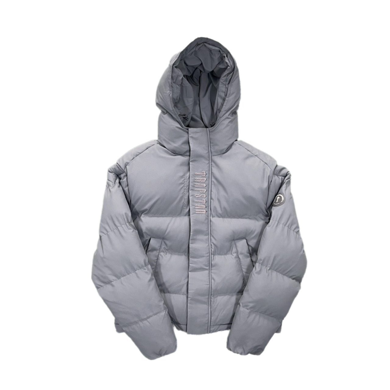 Trapstar Decoded Grey Down Jacket